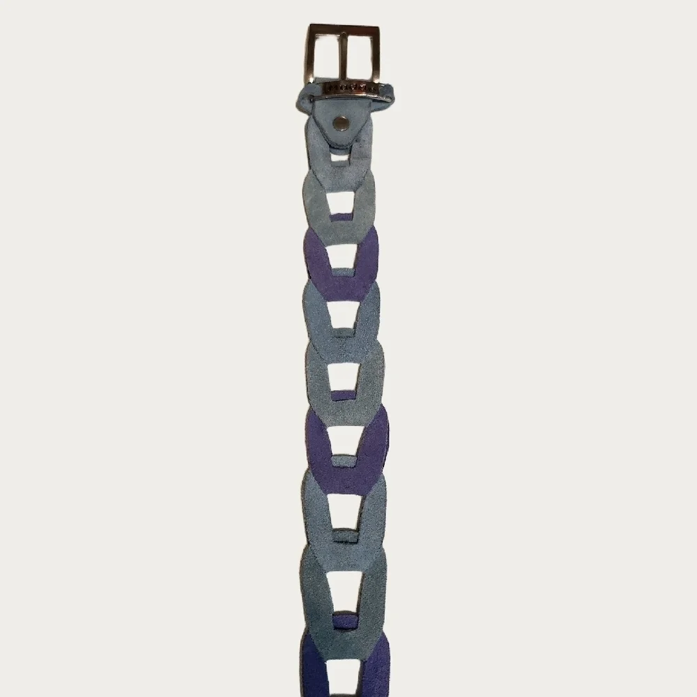 Mudd Blue and Purple Chain-Link Belt
